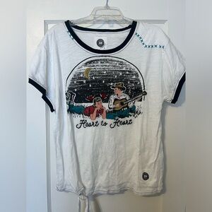 Double D Ranch tee “Heart to Heart” large